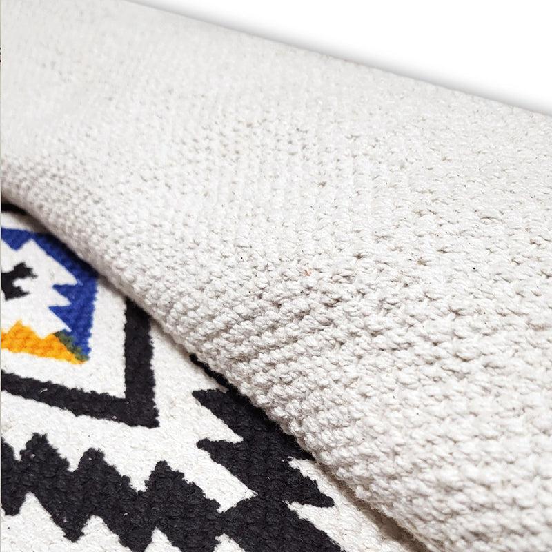 Geo Stride Cotton Runner Rug – 2 x 5 Feet (1 Pc)