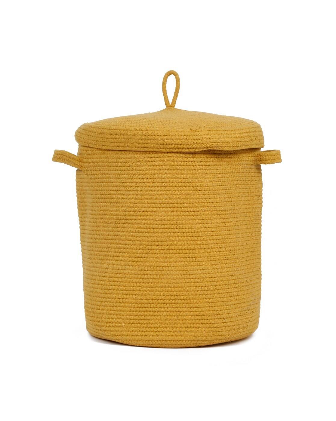 Cotton Lion Basket for Storage Foldable Wardrobe Multipurpose use Laundry Basket
