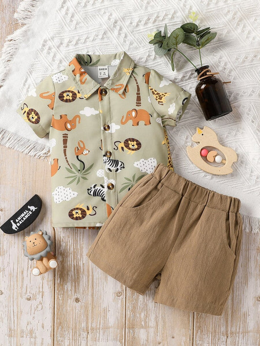 Tiny Trendz โ Kids Cotton Shirt & Pant Set