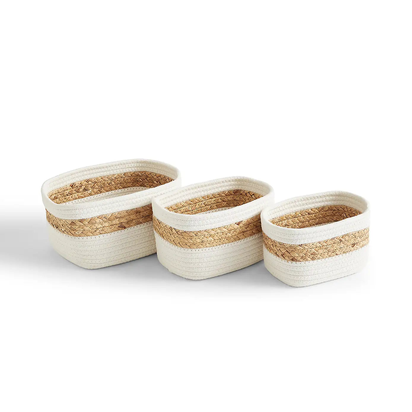 Rustic Charm Handwoven Rustic Storage Baskets – Set of 3