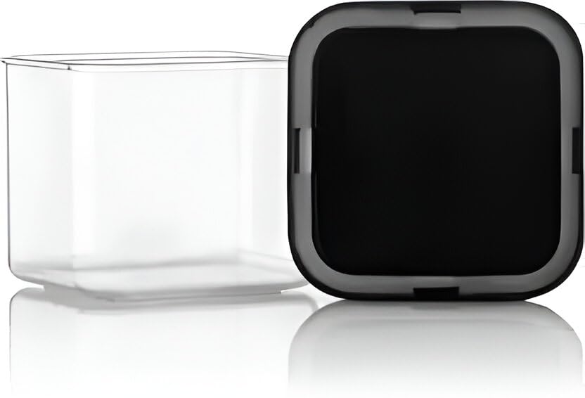 Multipurpose Transparent Square Containers Set For Kitchen Storage/Unbreakable Plastic Airtight Box (500 ml Each, Set of 6 pc)