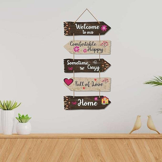 Wooden Wall Hanging - Decorative Art for Home & Office