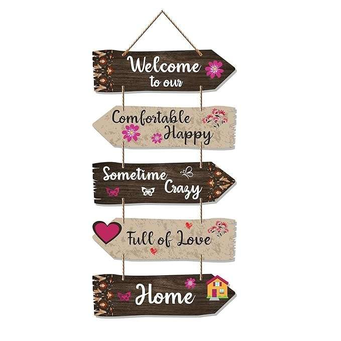 Wooden Wall Hanging - Decorative Art for Home & Office