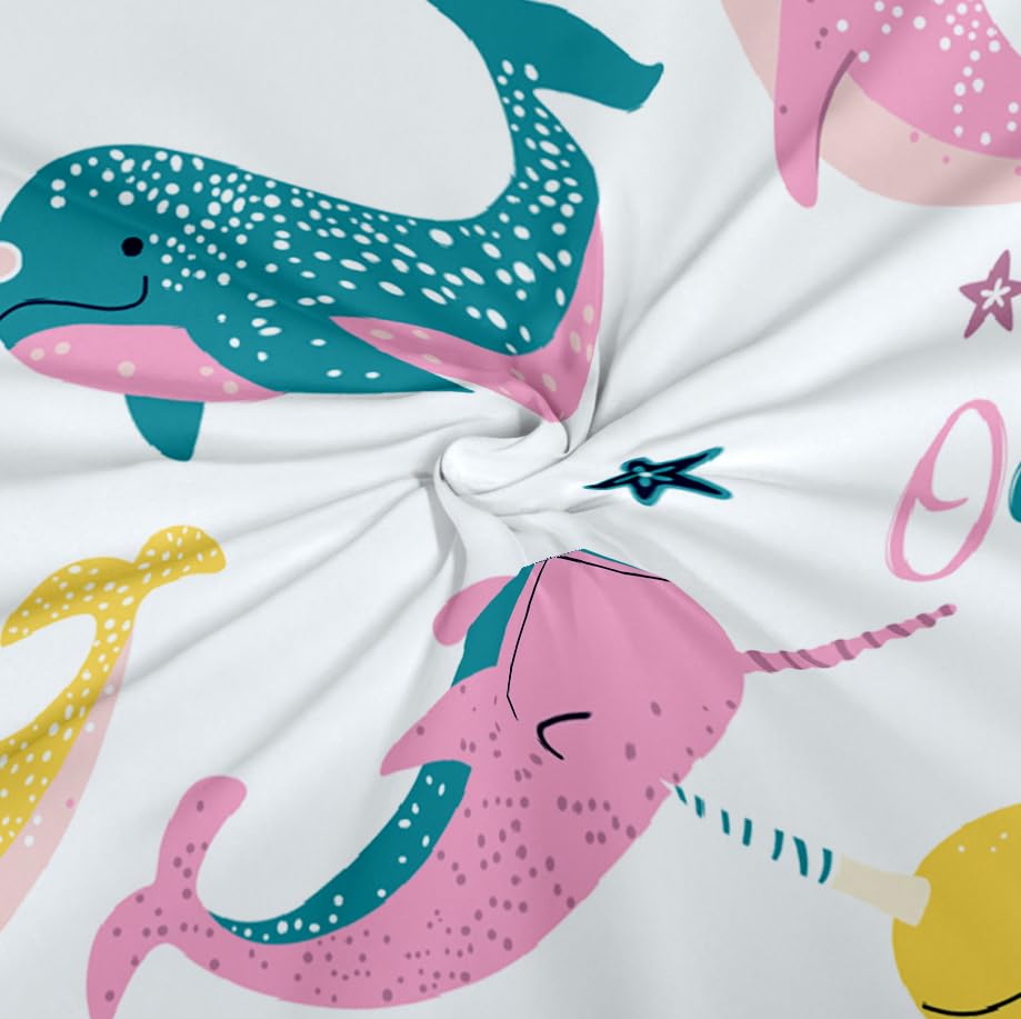 King Size 3D Printed Elastic Fitted Bedsheet Set – 160 GSM | Unisex Kids Design