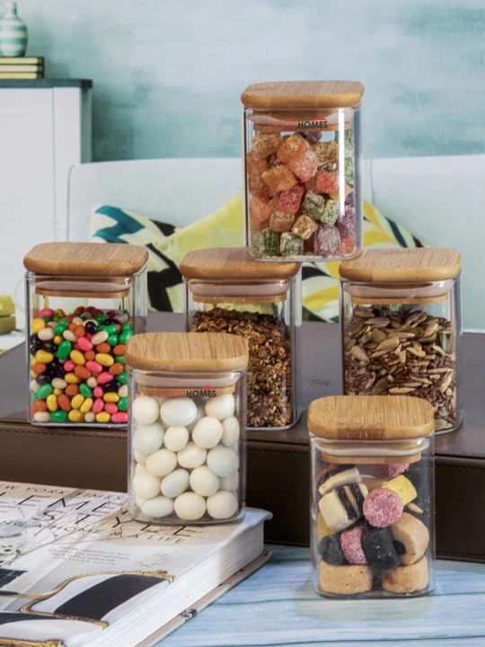 Glass Food Storage Containers with Airtight Wooden Lids 280ml – Pack of 9