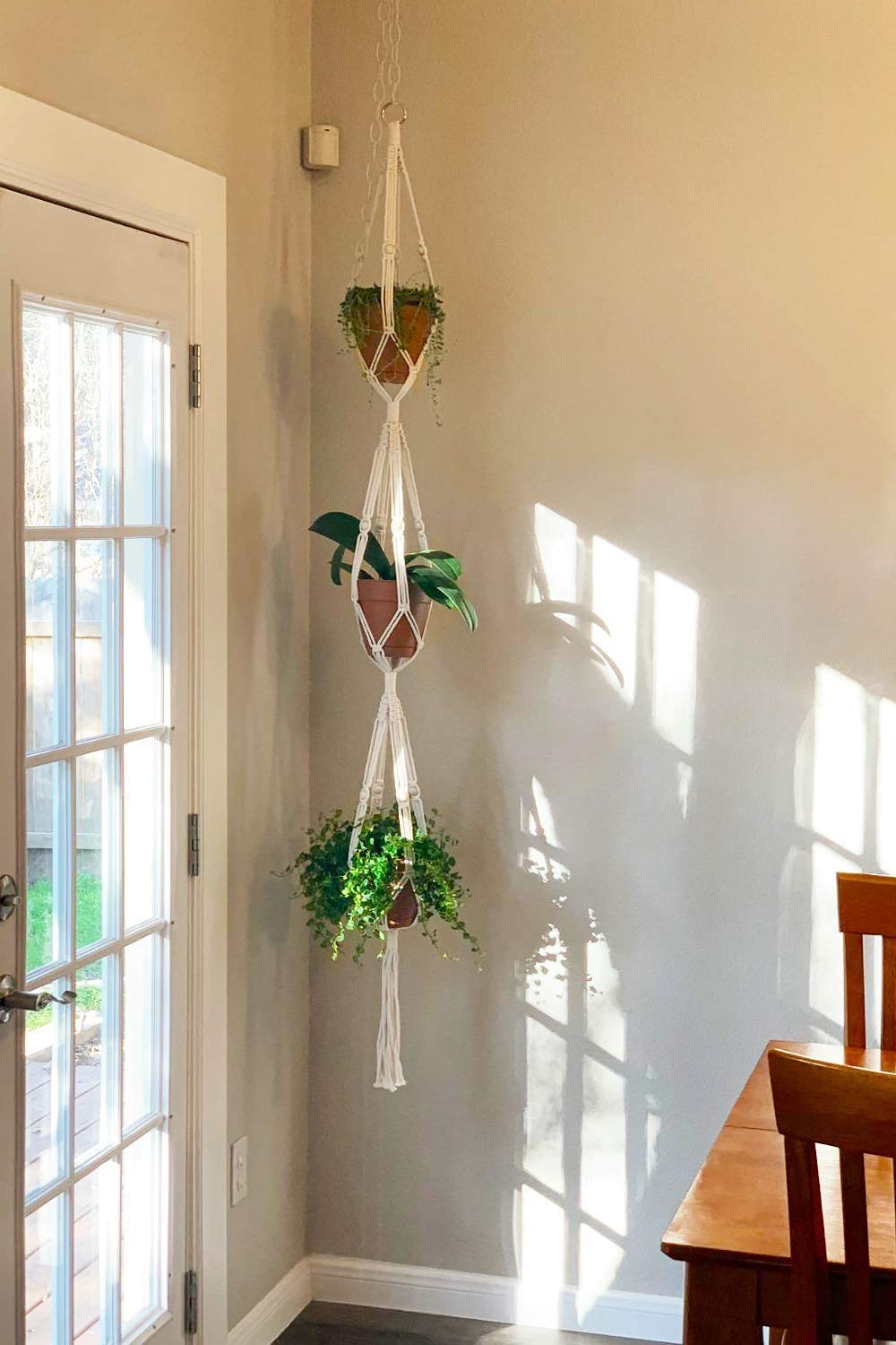 3-Tier Macrame Plant Hanger with Beads
