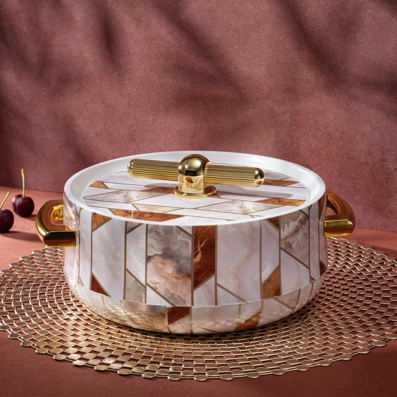 Elegance Royal Inner Steel Casserole Set of 3 (1700ml, 1200ml, 600ml)