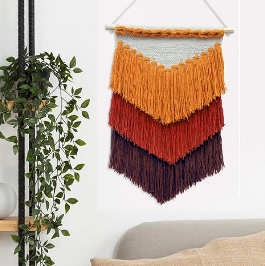 Handmade Macrame Wall Hanging – Bohemian Nordic Woven Decor (3 colors)
