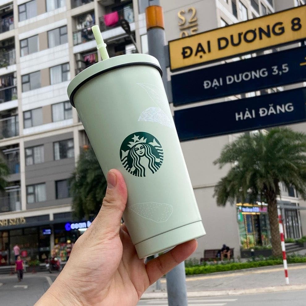 Starbucks Limited Edition Matte Green Stainless Steel Tumbler – 700ML
