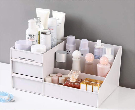 Multi-Slot Design Stylish Makeup Organizer – Countertop Storage