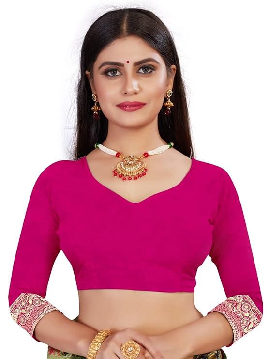 Rani Raiment Women's Pure Kanjivaram Silk Saree Banarasi Soft Sari With Blouse Piece For Wedding