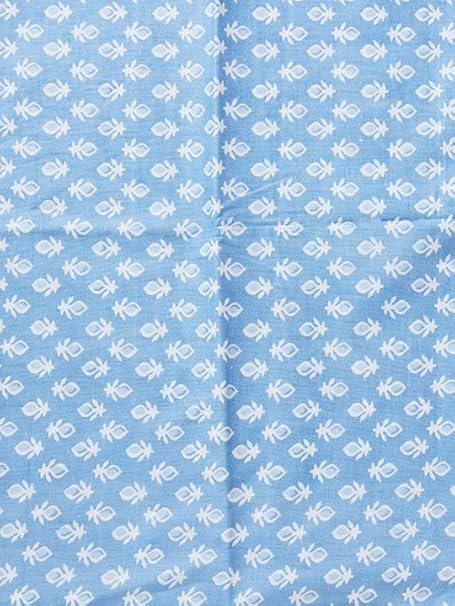 BlueAura Cotton Dress Material Set