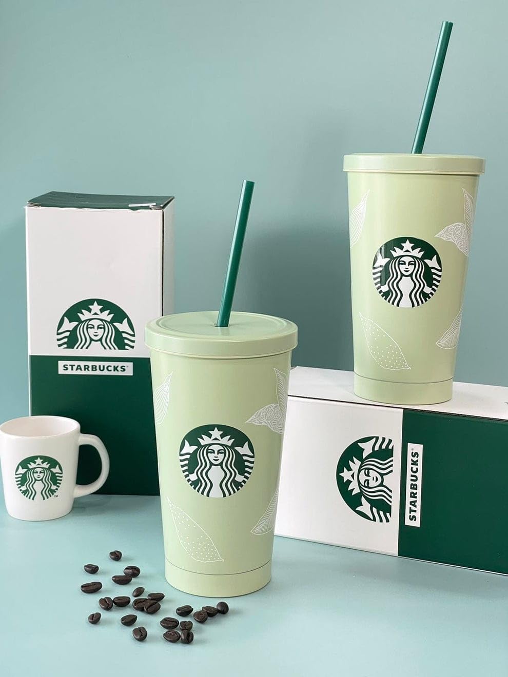 Starbucks Limited Edition Matte Green Stainless Steel Tumbler – 700ML