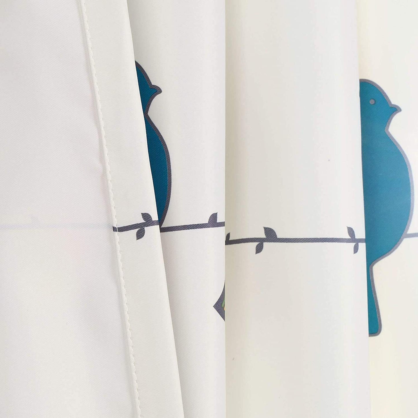 Eclectic Birds Printed Door Eyelet Curtain for Home Pack of 1