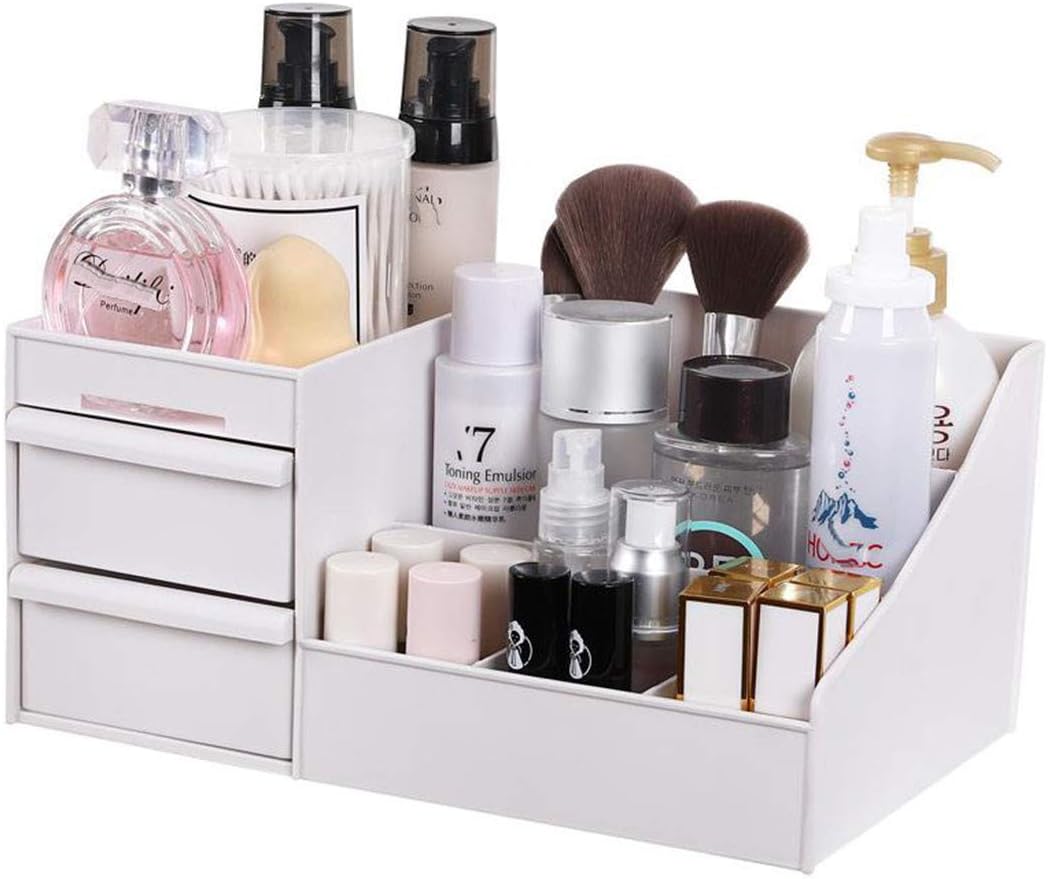 Multi-Slot Design Stylish Makeup Organizer – Countertop Storage