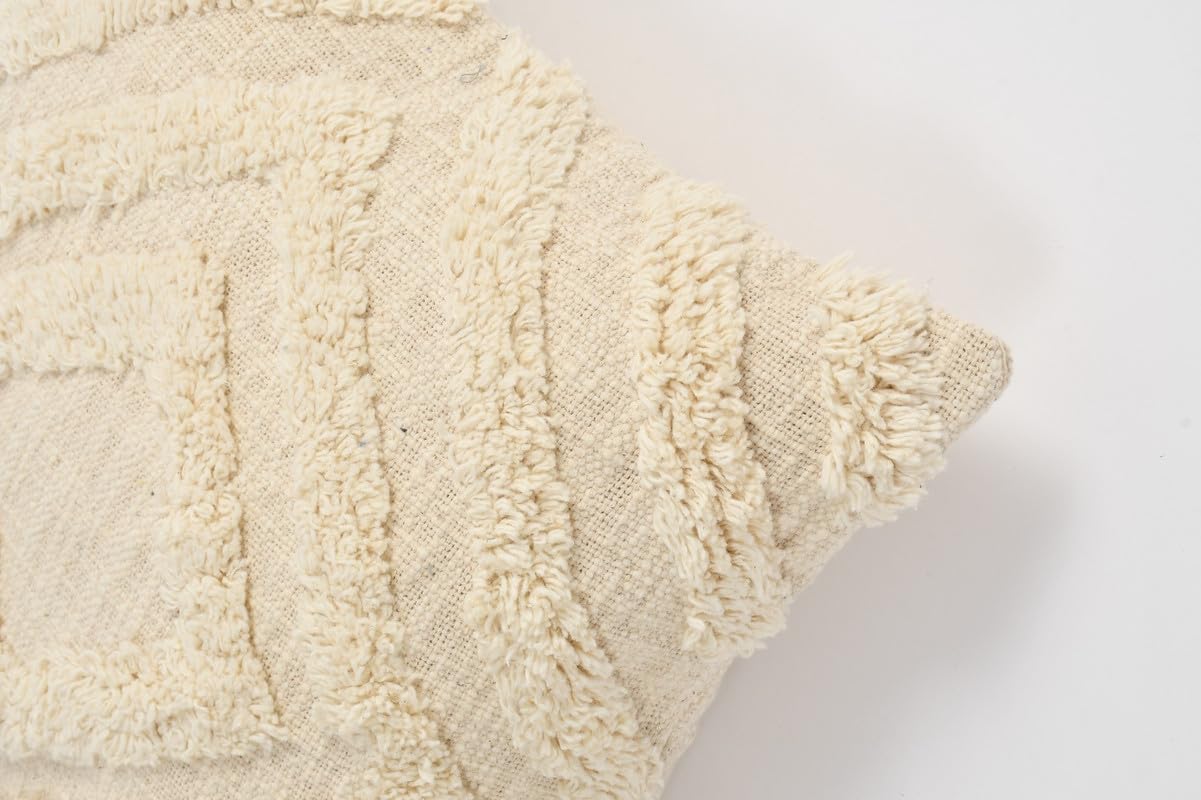 Attractive Soft Hand Tufting Cushion Pillow Cover Case (Set 0f 2)