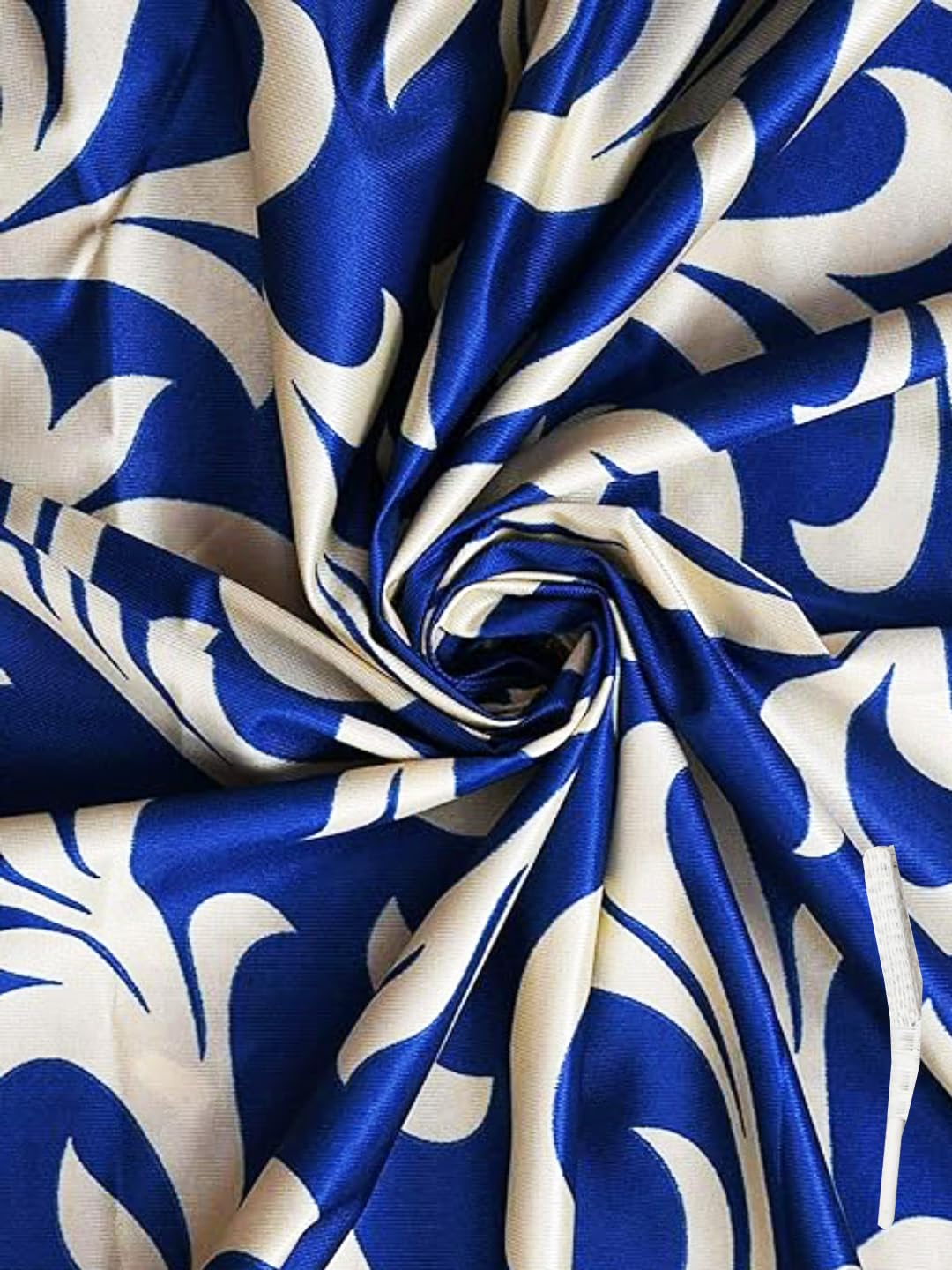 Floral Print Polyester Standard Curtain Pack of 2