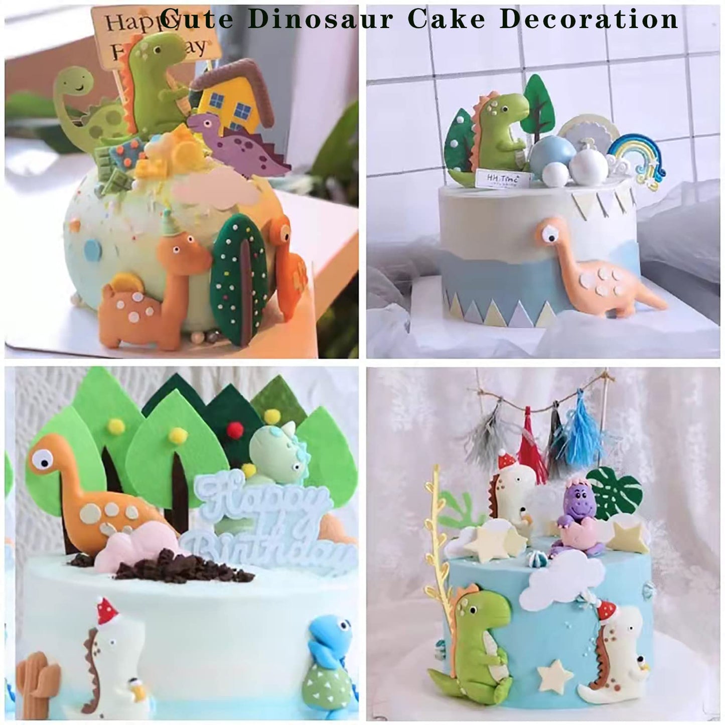 Kids Cartoon Different Shapes Candy Fondant Mould Cake Decorating Tools - 6 Slot Dinosaur Shaped Mould