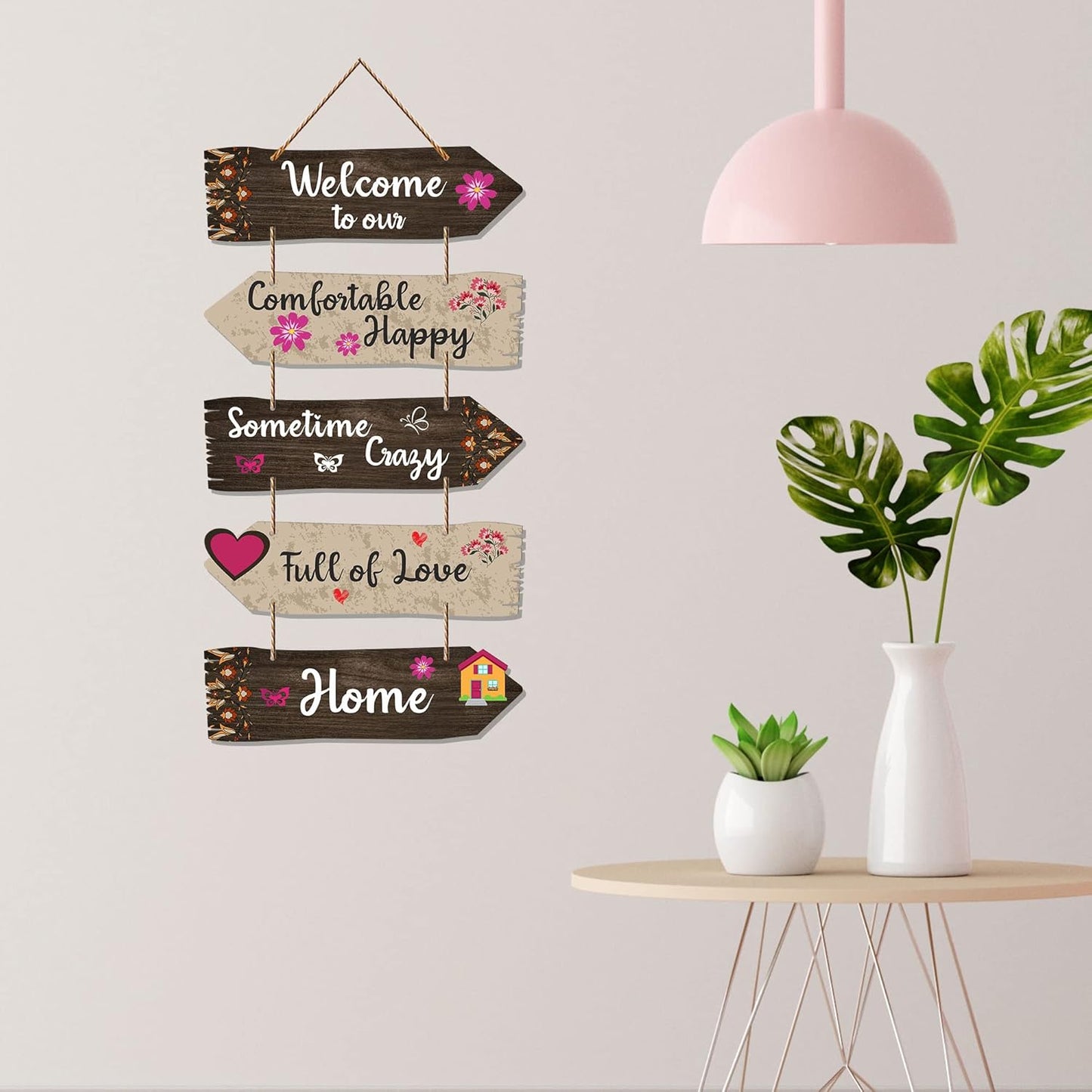 Wooden Wall Hanging - Decorative Art for Home & Office