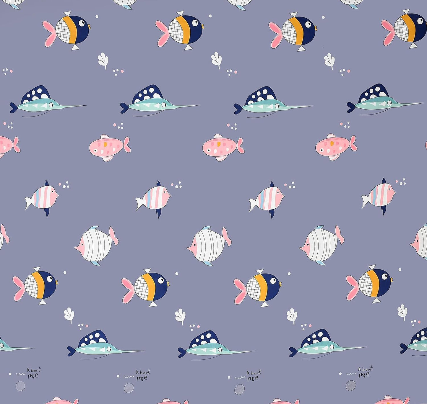 ZooDreams Kids Bedsheet Set – Fish Print (Blue, 60x90 Inches)