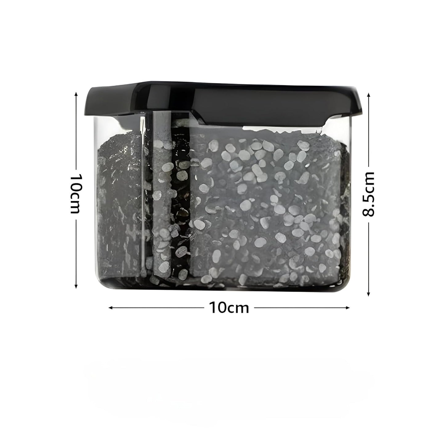 Multipurpose Transparent Square Containers Set For Kitchen Storage/Unbreakable Plastic Airtight Box (500 ml Each, Set of 6 pc)