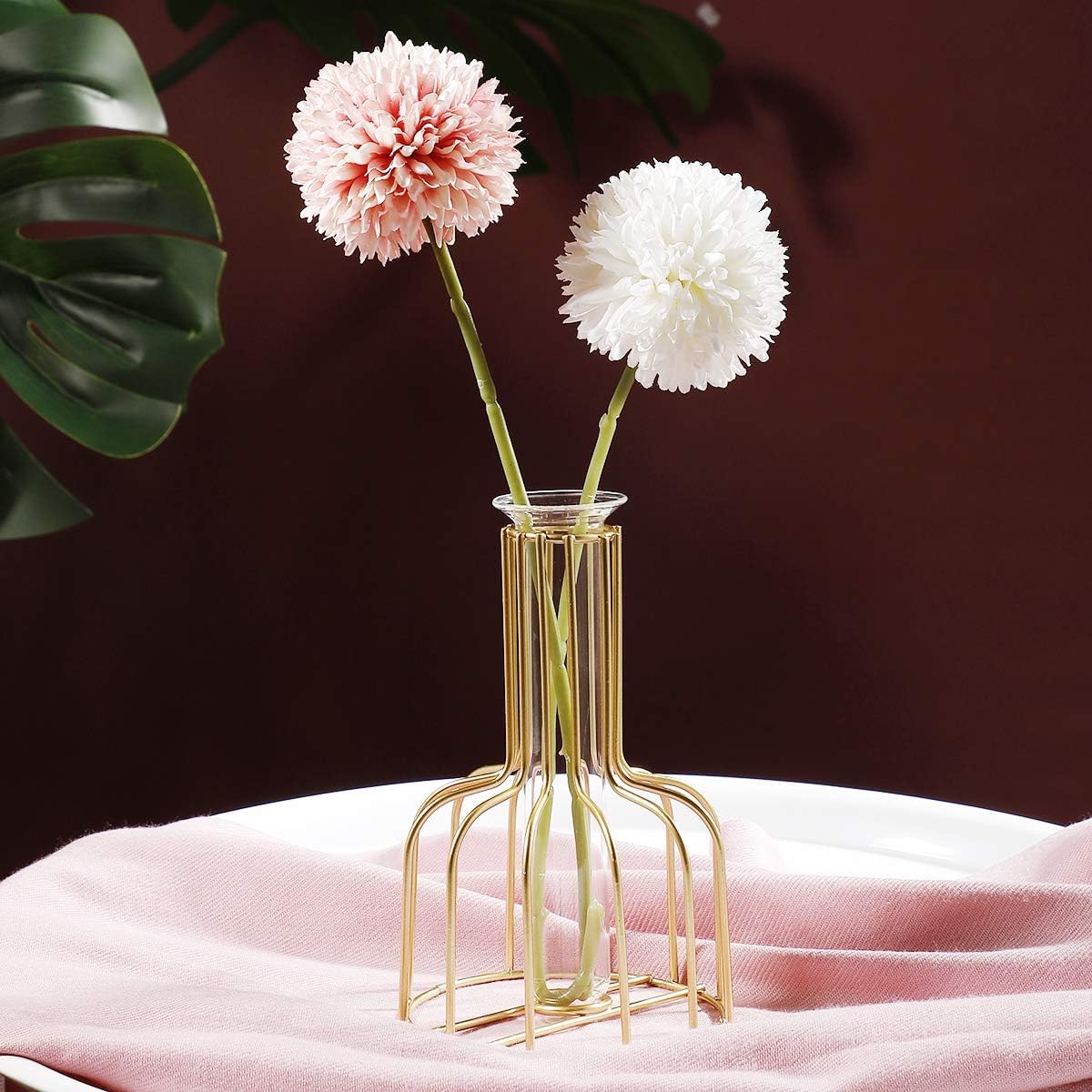 Trendy Metal Test Tube Propagation Vase with Stand