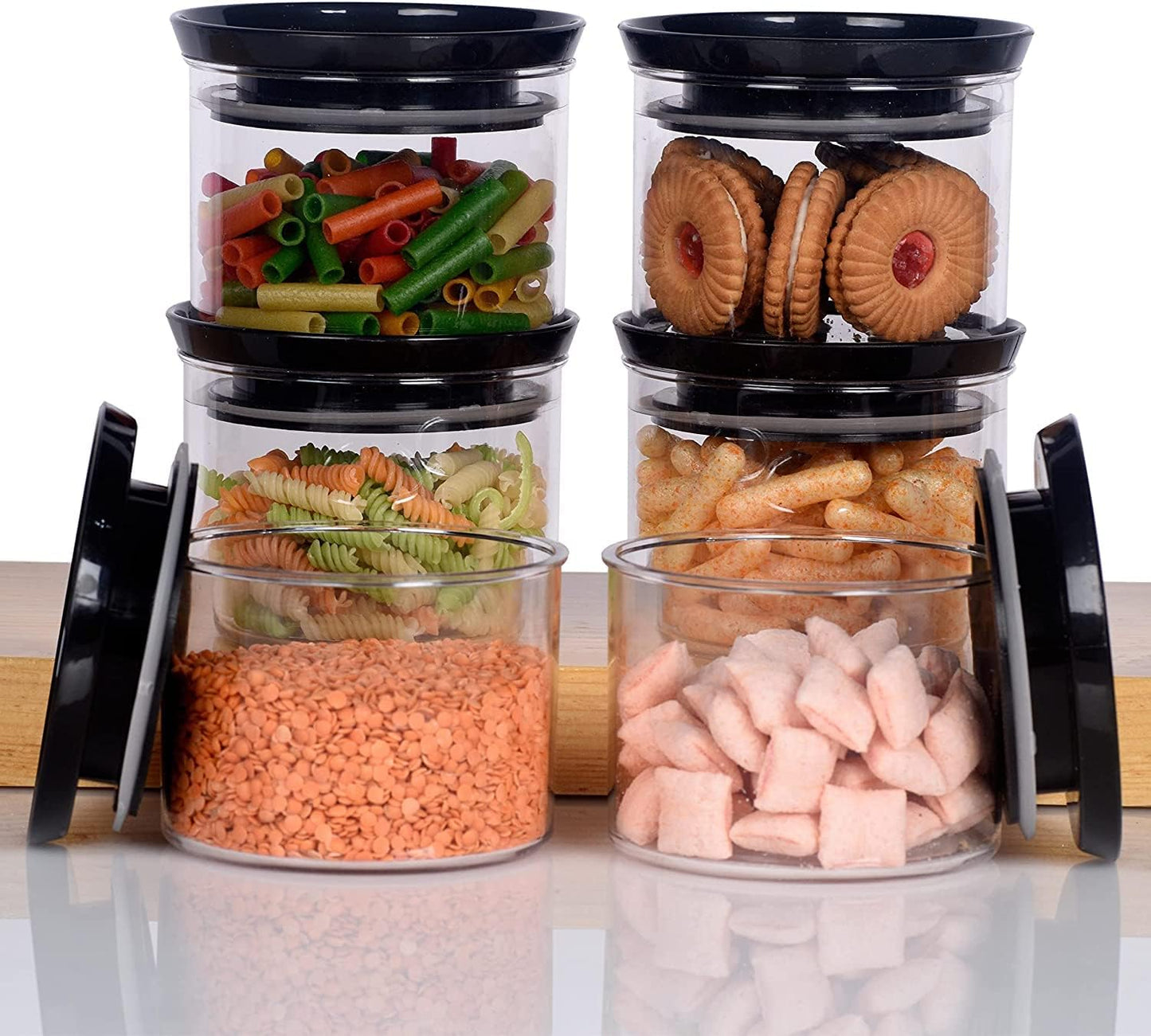 New Premium Series Container 100% Unbreakable Air Tight Container 500 ml Container – Pack of 10 (Grey)