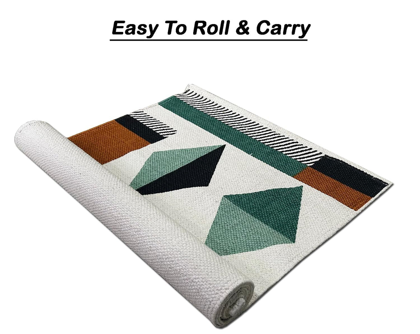 100% Cotton Printed Carpet Runner – 2x5 Feet