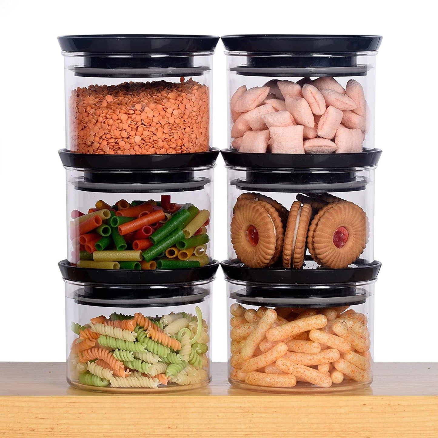 New Premium Series Container 100% Unbreakable Air Tight Container 500 ml Container – Pack of 10 (Grey)