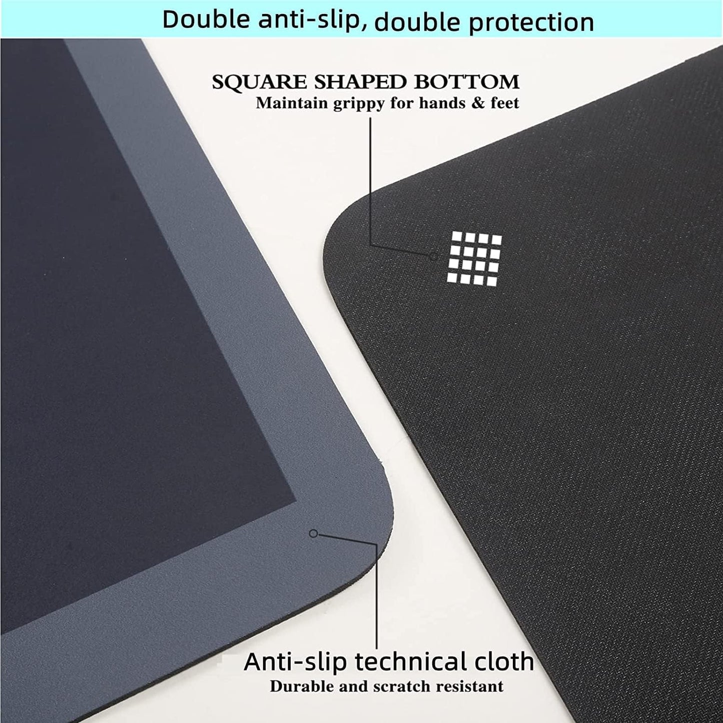 Non-Slip Comfort Mats, Anti-Fatigue Kitchen Rug Set – 2 Piece (Rubber)