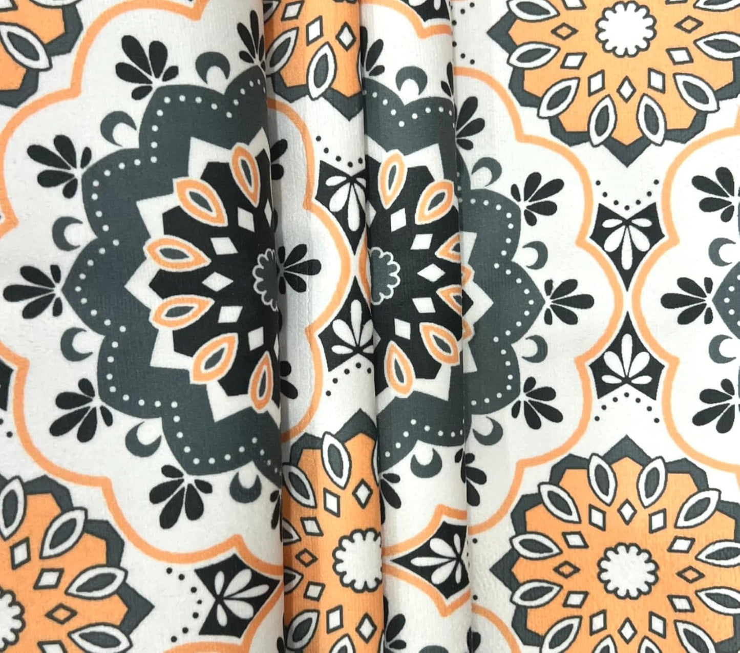 Ethnic Printed Velvet Sofa Cover Set – 3 Seater