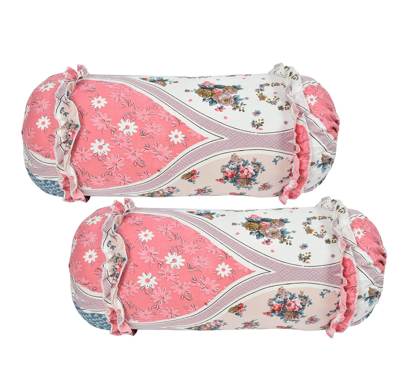Royal Bloom Frill Designer Diwan Set - 8 Piece