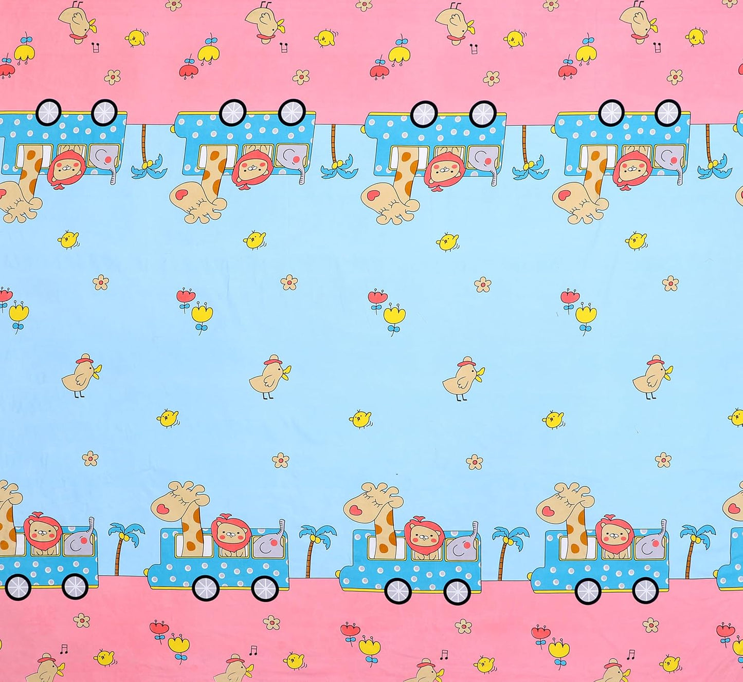 All-Round Elastic Fitted Cartoon Double Bedsheet Set (King Size)