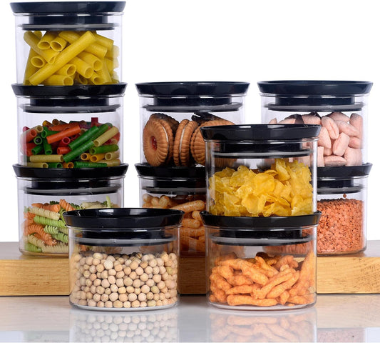 New Premium Series Container 100% Unbreakable Air Tight Container 500 ml Container – Pack of 10 (Grey)