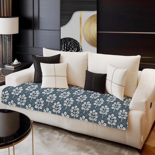 Botanical Velvet Sofa Mat Set β 3 Seater