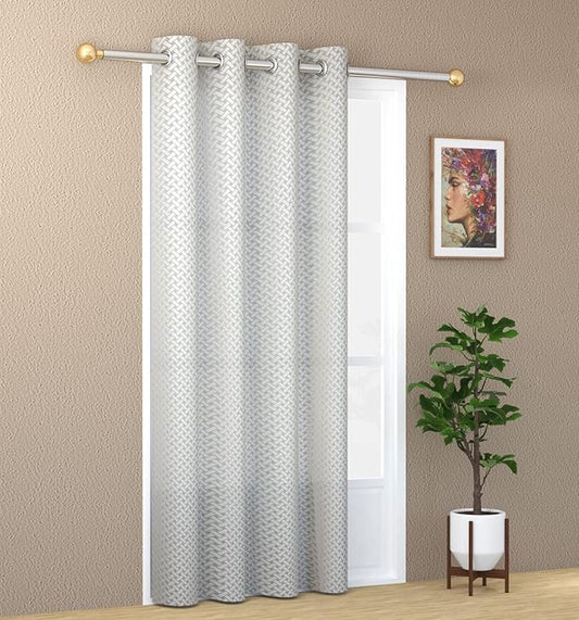 Cross Net Light Filtering Curtains for Home Decor Set of 2