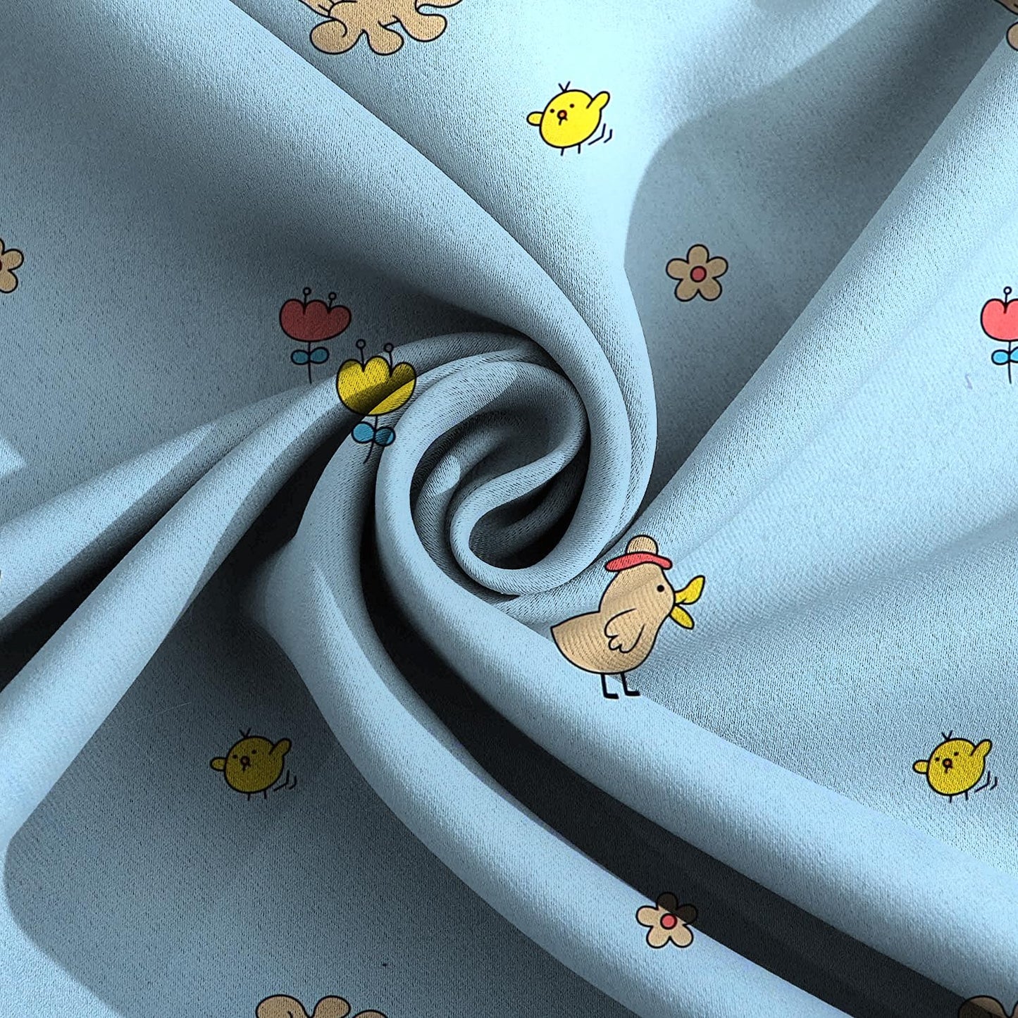 All-Round Elastic Fitted Cartoon Double Bedsheet Set (King Size)