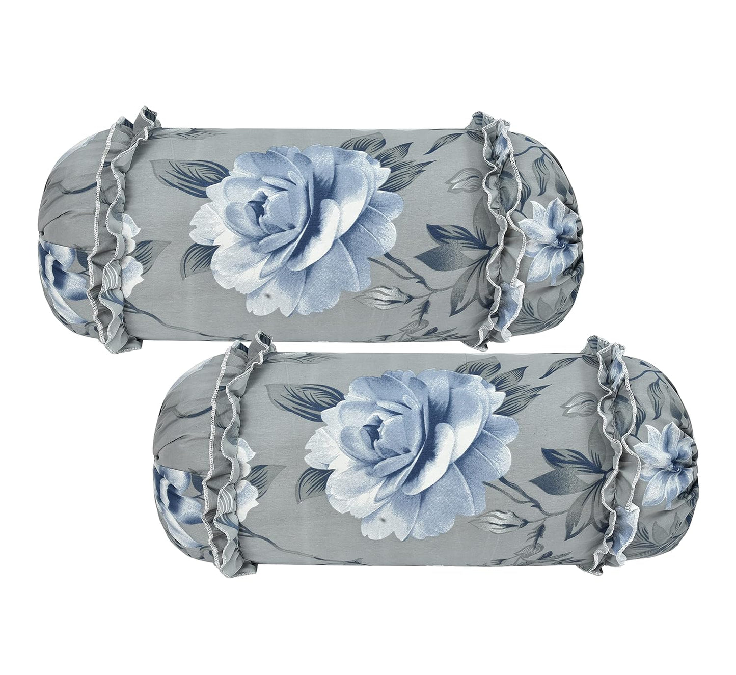 Floral Collection Frill Cotton Diwan Set – 8 Piece