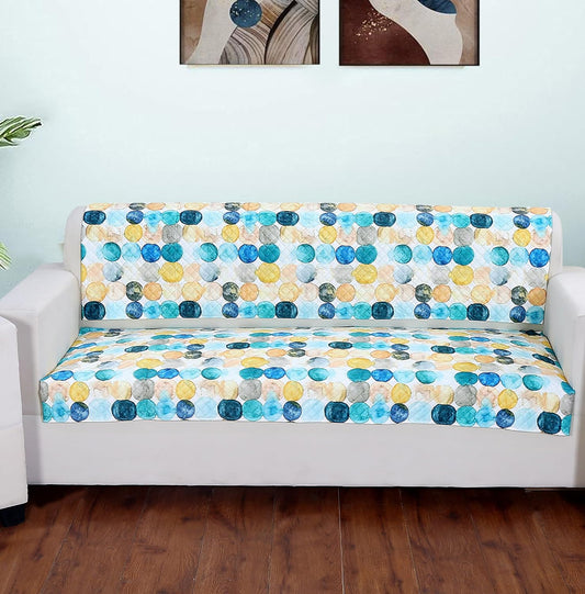 Royal Touch 3D Printed Velvet Sofa Cover β 3 Seater