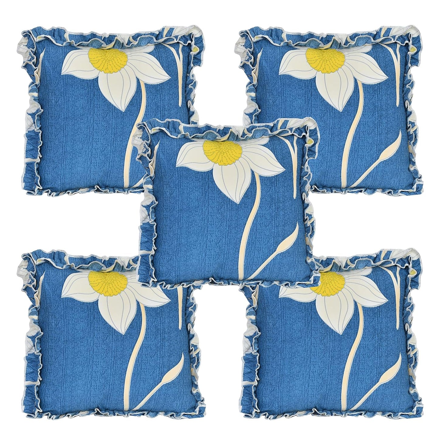 Regal Elegance Frill 8-Piece Cotton Diwan Set