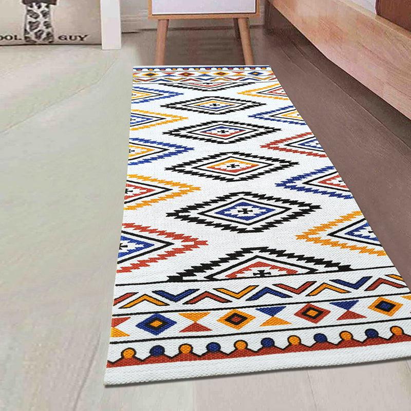 Geo Stride Cotton Runner Rug – 2 x 5 Feet (1 Pc)