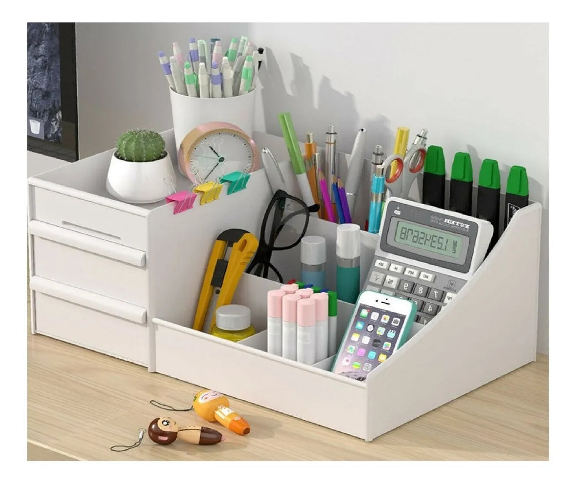Multi-Slot Design Stylish Makeup Organizer – Countertop Storage
