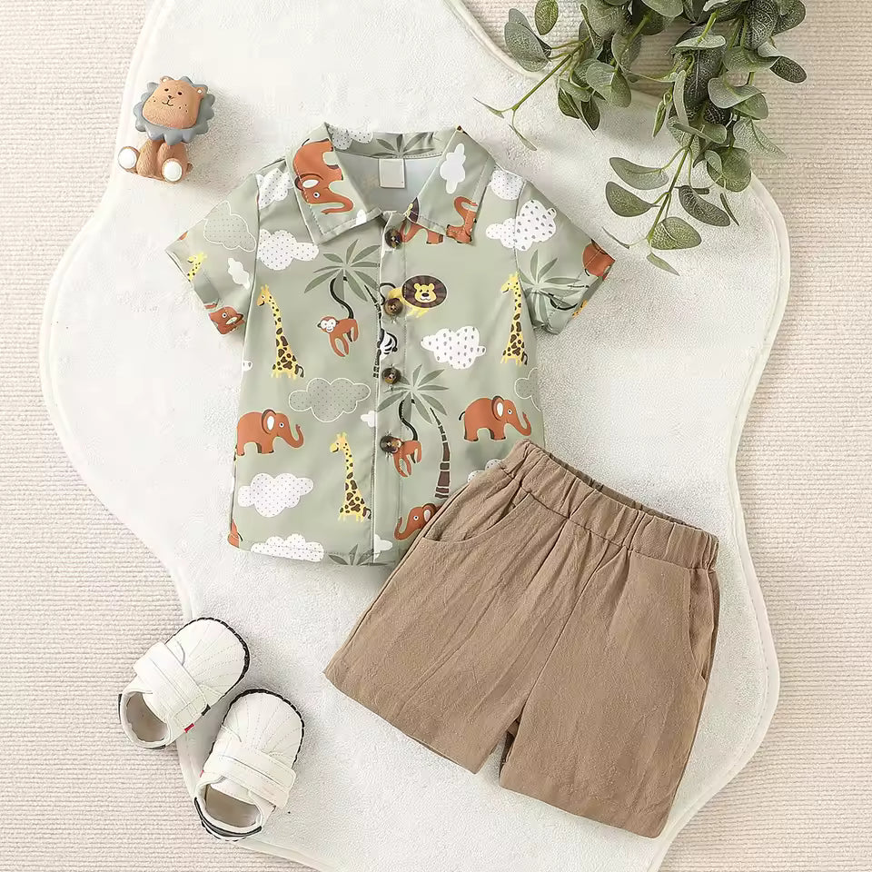 Tiny Trendz β Kids Cotton Shirt & Pant Set