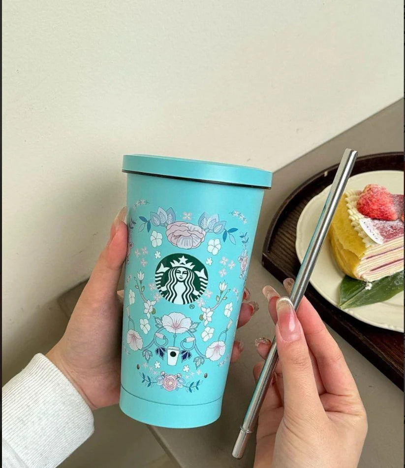Starbucks Floral Mint Limited Edition Tumbler – 700ML