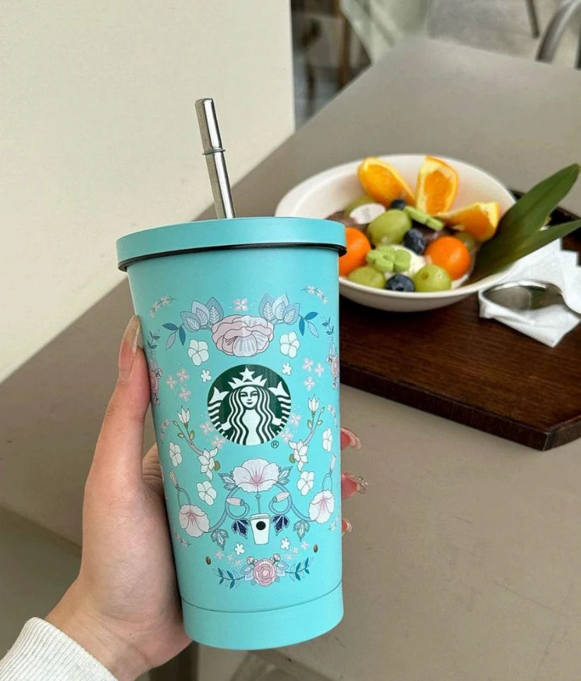 Starbucks Floral Mint Limited Edition Tumbler – 700ML