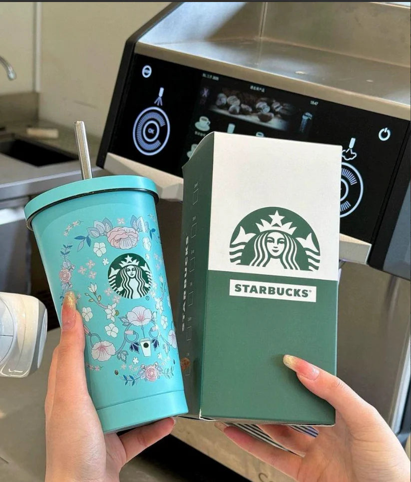 Starbucks Floral Mint Limited Edition Tumbler – 700ML