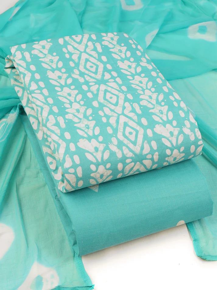Batik Charm Cotton viscose blend Dress Material