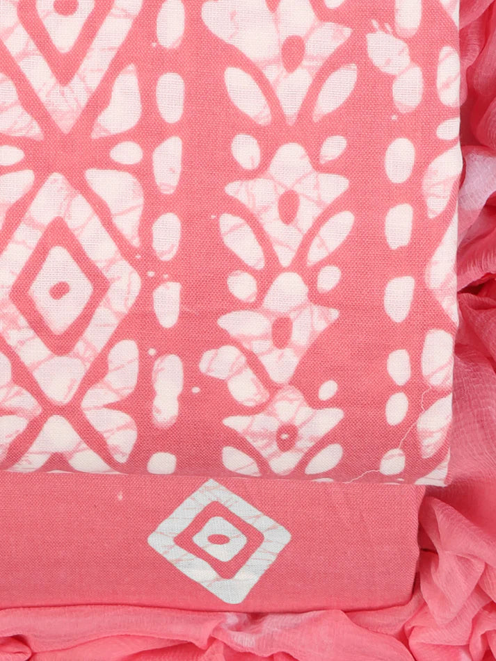 Batik Charm Cotton viscose blend Dress Material