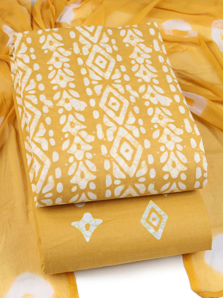 Batik Charm Cotton viscose blend Dress Material