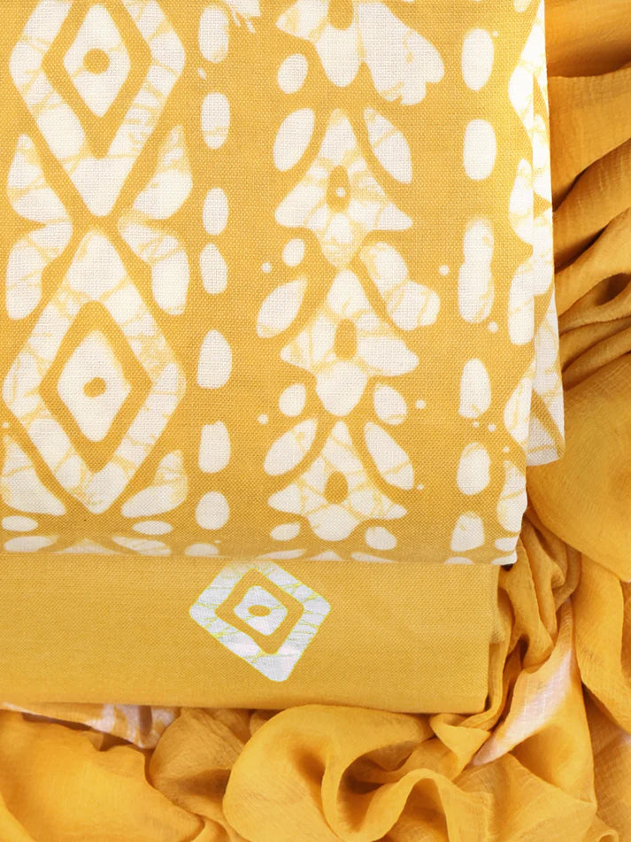 Batik Charm Cotton viscose blend Dress Material
